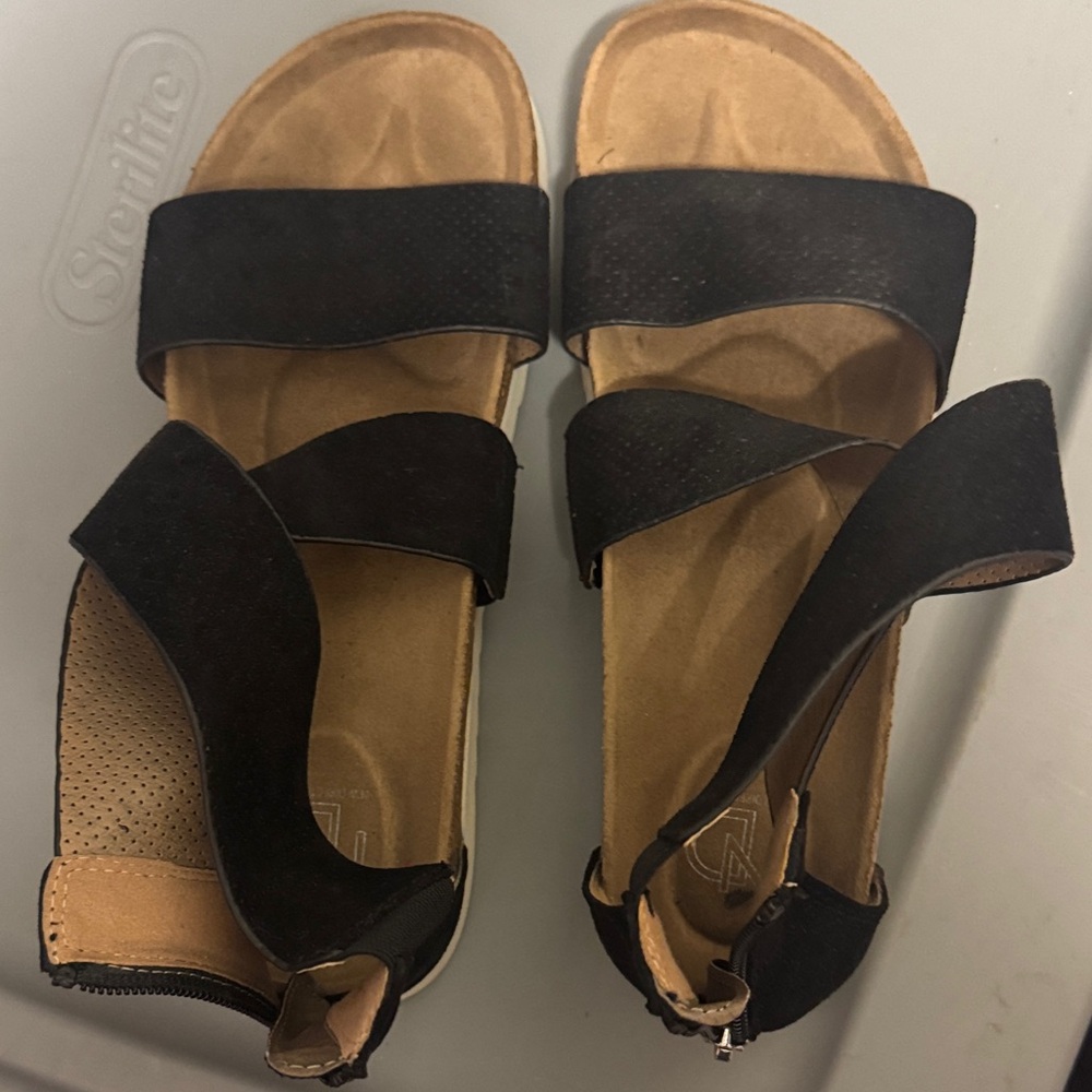 Black Strappy Sandals